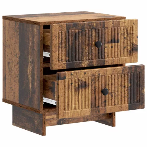  Éjjeliszekrény fiókkal Antik Fa 43 x 34,5 x 47,5 cm Szerelt Fa