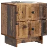  Éjjeliszekrény 2 pcs Antik Fa 43 x 34,5 x 47,5 cm Szerelt Fa