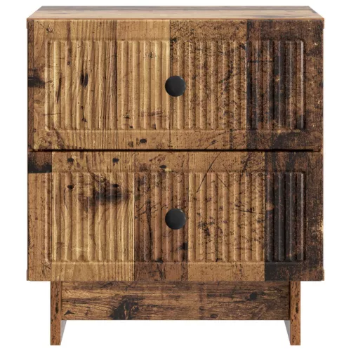  Éjjeliszekrény 2 pcs Antik Fa 43 x 34,5 x 47,5 cm Szerelt Fa