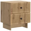  Éjjeliszekrény fiókkal 2 pcs Kézműves Tölgy 43 x 34,5 x 47,5 cm