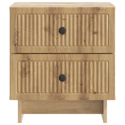  Éjjeliszekrény fiókkal 2 pcs Kézműves Tölgy 43 x 34,5 x 47,5 cm