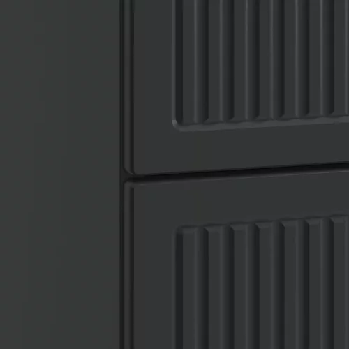  Éjjeliszekrény fiókkal Fekete 62 x 34,5 x 47,5 cm Szerelt Fa