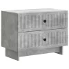  Éjjeliszekrény Betonszürke 62 x 34,5 x 47,5 cm Szerelt Fa