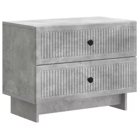    Éjjeliszekrény Betonszürke 62 x 34,5 x 47,5 cm Szerelt Fa