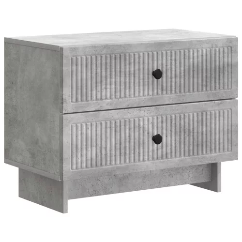  Éjjeliszekrény Betonszürke 62 x 34,5 x 47,5 cm Szerelt Fa