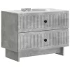  Éjjeliszekrény Betonszürke 62 x 34,5 x 47,5 cm Szerelt Fa