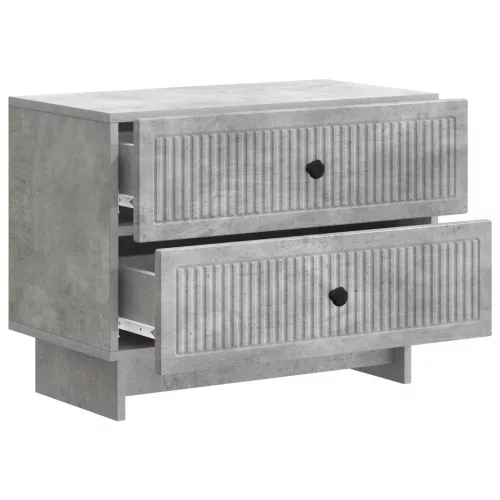  Éjjeliszekrény Betonszürke 62 x 34,5 x 47,5 cm Szerelt Fa