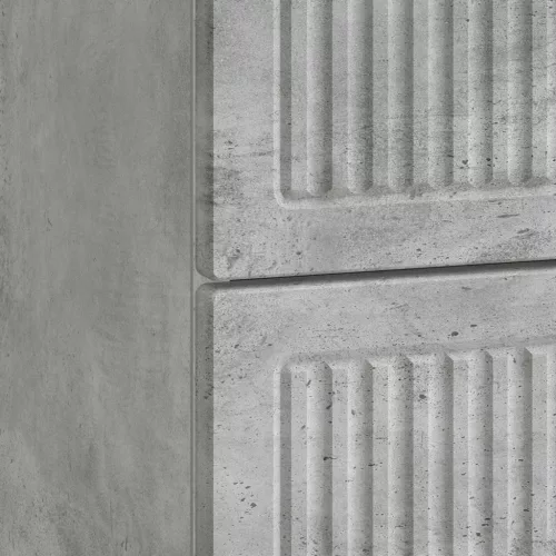  Éjjeliszekrény Betonszürke 62 x 34,5 x 47,5 cm Szerelt Fa