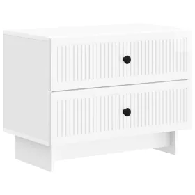    Éjjeliszekrény Magasfényű Fehér 62 x 34,5 x 47,5 cm Szerelt Fa