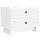  Éjjeliszekrény Magasfényű Fehér 62 x 34,5 x 47,5 cm Szerelt Fa