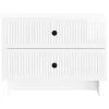  Éjjeliszekrény Magasfényű Fehér 62 x 34,5 x 47,5 cm Szerelt Fa