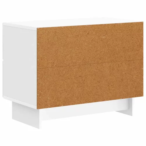  Éjjeliszekrény Magasfényű Fehér 62 x 34,5 x 47,5 cm Szerelt Fa