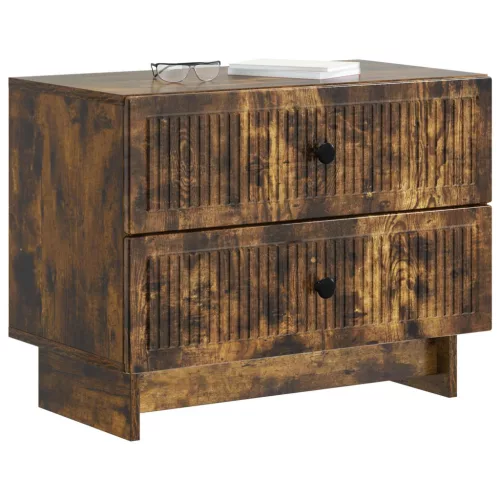  Éjjeliszekrény Füstös Tölgy 62 x 34,5 x 47,5 cm Szerelt Fa