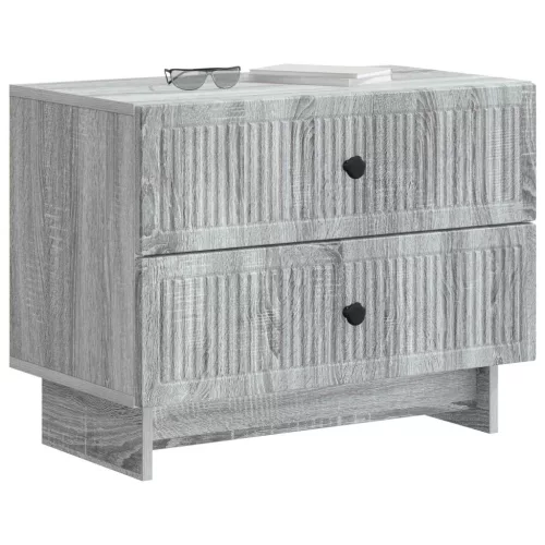  Éjjeliszekrény Szürke Sonoma 62 x 34,5 x 47,5 cm Szerelt Fa