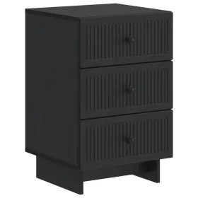    Éjjeliszekrény fiókkal Fekete 43 x 41 x 66,5 cm Szerelt Fa