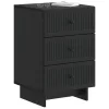  Éjjeliszekrény fiókkal Fekete 43 x 41 x 66,5 cm Szerelt Fa