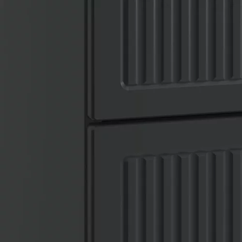  Éjjeliszekrény fiókkal Fekete 43 x 41 x 66,5 cm Szerelt Fa