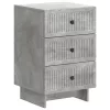  Éjjeliszekrény fiókkal Betonszürke 43 x 41 x 66,5 cm Szerelt Fa