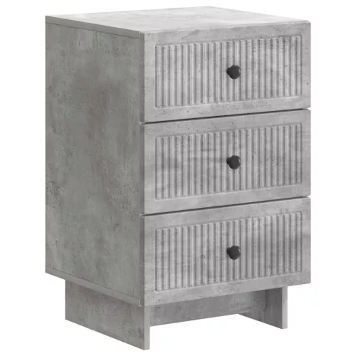  Éjjeliszekrény fiókkal Betonszürke 43 x 41 x 66,5 cm Szerelt Fa