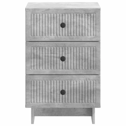  Éjjeliszekrény fiókkal Betonszürke 43 x 41 x 66,5 cm Szerelt Fa