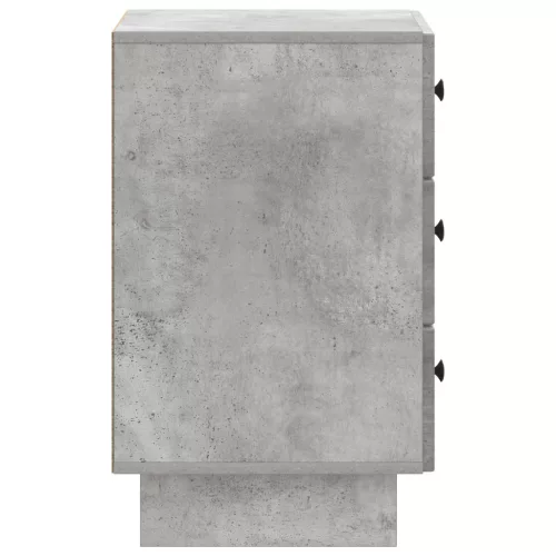  Éjjeliszekrény fiókkal Betonszürke 43 x 41 x 66,5 cm Szerelt Fa