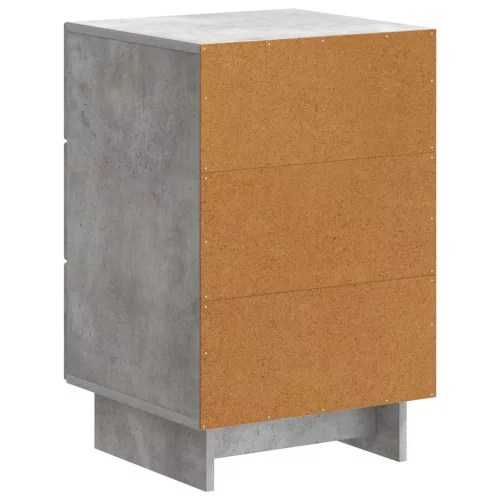  Éjjeliszekrény fiókkal Betonszürke 43 x 41 x 66,5 cm Szerelt Fa