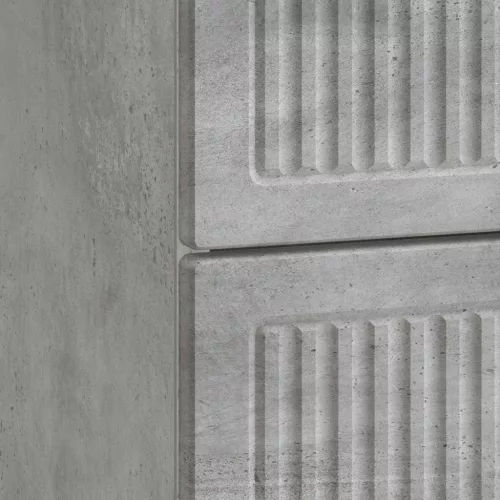  Éjjeliszekrény fiókkal Betonszürke 43 x 41 x 66,5 cm Szerelt Fa