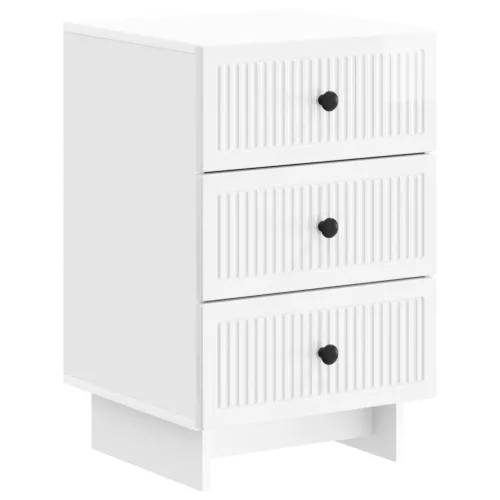  Éjjeliszekrény Magasfényű Fehér 43 x 41 x 66,5 cm Szerelt Fa