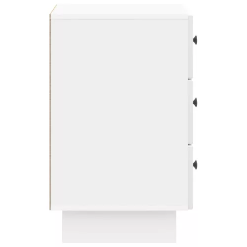  Éjjeliszekrény Magasfényű Fehér 43 x 41 x 66,5 cm Szerelt Fa