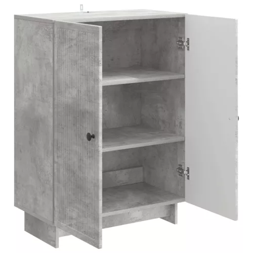  Széf Betonszürke 66 x 34,5 x 90 cm Szerelt Fa