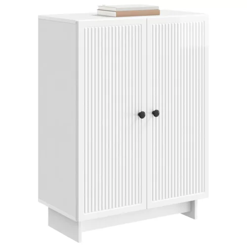  Széf Magasfényű Fehér 66 x 34,5 x 90 cm Szerelt Fa