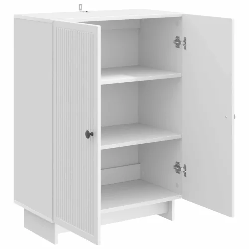  Széf Magasfényű Fehér 66 x 34,5 x 90 cm Szerelt Fa