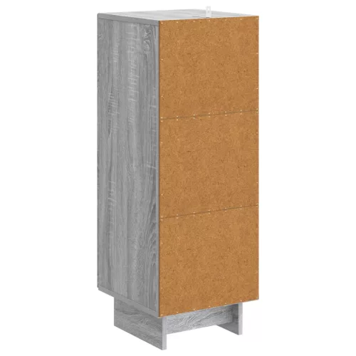  Cabinet Szürke Sonoma 33 x 34,5 x 90 cm Mérnöki fa