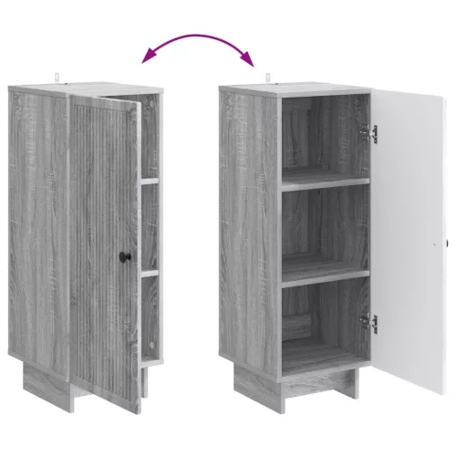  Cabinet Szürke Sonoma 33 x 34,5 x 90 cm Mérnöki fa