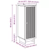  Cabinet Kézműves Tölgy 33 x 34,5 x 90 cm Mérnöki fa
