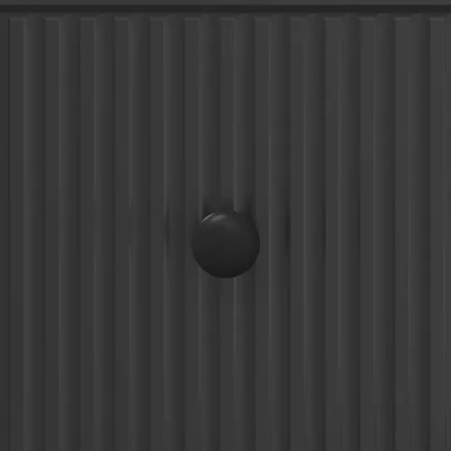  Fiókos szekrény Fekete 66 x 34,5 x 90 cm Szerelt Fa