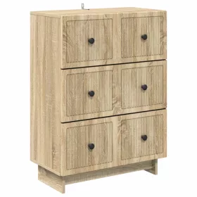    Fiókos szekrény Sonoma Tölgy 66 x 34,5 x 90 cm Szerelt Fa