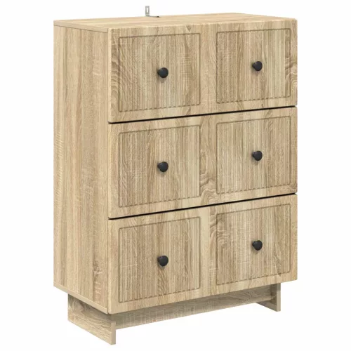  Fiókos szekrény Sonoma Tölgy 66 x 34,5 x 90 cm Szerelt Fa