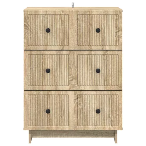  Fiókos szekrény Sonoma Tölgy 66 x 34,5 x 90 cm Szerelt Fa