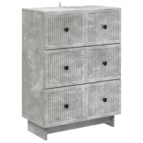  Fiókos szekrény Betonszürke 66 x 34,5 x 90 cm Szerelt Fa