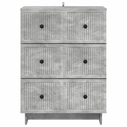  Fiókos szekrény Betonszürke 66 x 34,5 x 90 cm Szerelt Fa