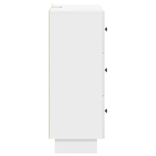  Fiókos szekrény Magasfényű Fehér 66 x 34,5 x 90 cm Szerelt Fa