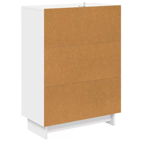 Fiókos szekrény Magasfényű Fehér 66 x 34,5 x 90 cm Szerelt Fa