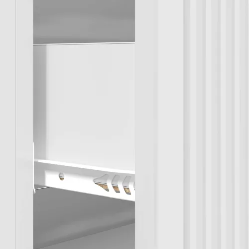  Fiókos szekrény Magasfényű Fehér 66 x 34,5 x 90 cm Szerelt Fa