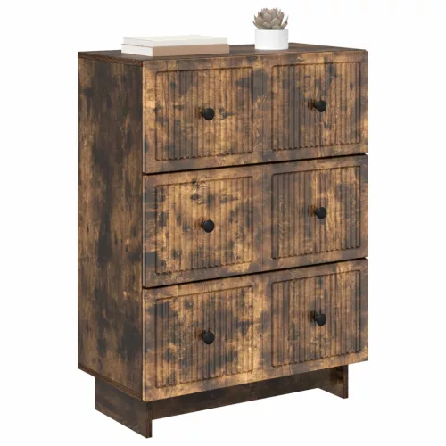  Fiókos szekrény Füstös Tölgy 66 x 34,5 x 90 cm Szerelt Fa