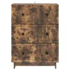  Fiókos szekrény Füstös Tölgy 66 x 34,5 x 90 cm Szerelt Fa