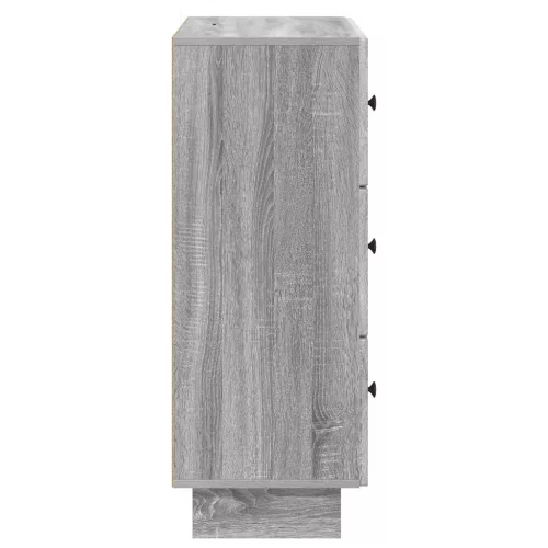  Fiókos szekrény Szürke Sonoma 66 x 34,5 x 90 cm Szerelt Fa