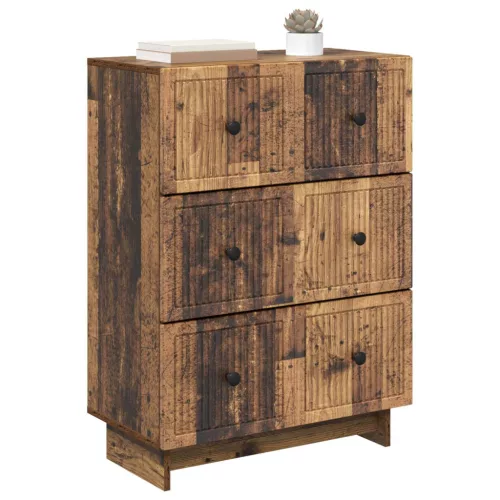  Fiókos szekrény Antik Fa 66 x 34,5 x 90 cm Szerelt Fa