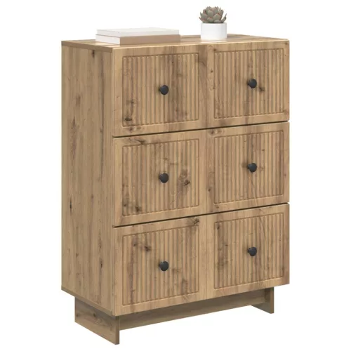  Fiókos szekrény Kézműves Tölgy 66 x 34,5 x 90 cm Szerelt Fa