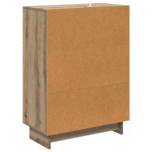  Fiókos szekrény Kézműves Tölgy 66 x 34,5 x 90 cm Szerelt Fa